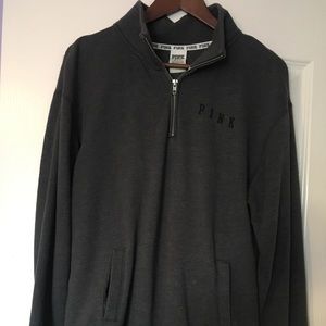 Victoria Secret PINK gray pullover sweater.